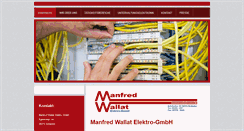 Desktop Screenshot of elektro-wallat.de